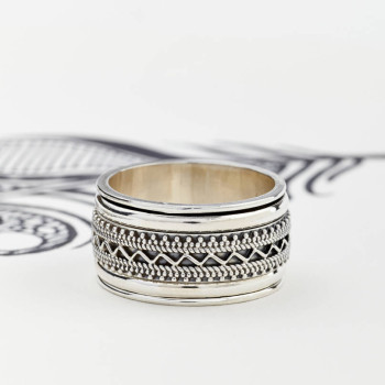 Mens Chunky Tribal Spinning Ring Mens Chunky Tribal Spinning Ring