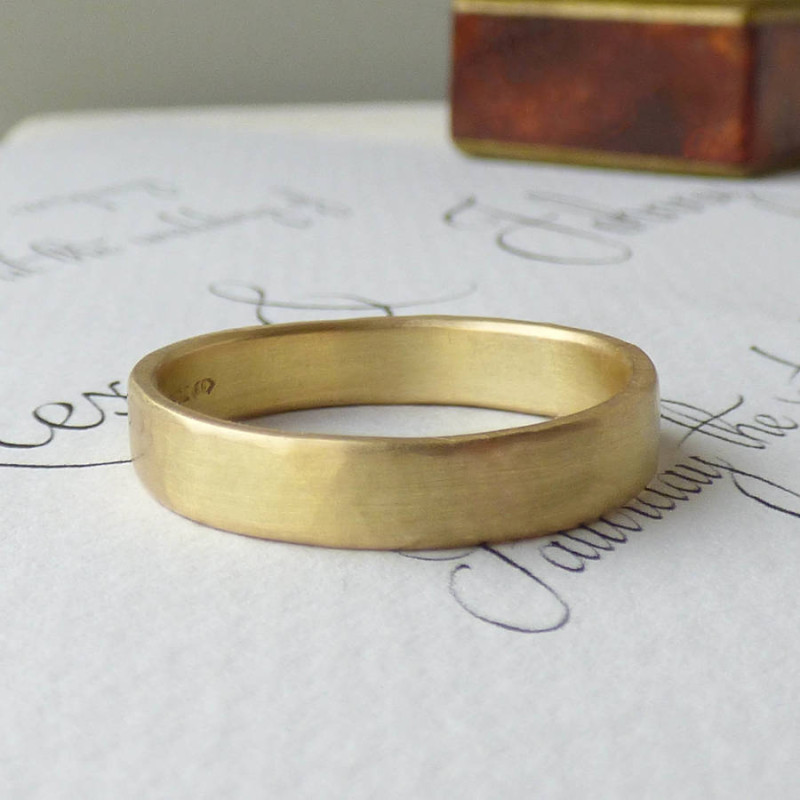 Loki Men's Fairtrade 18ct Gold Wedding Ring Loki men's Fairtrade 18ct gold wedding ring