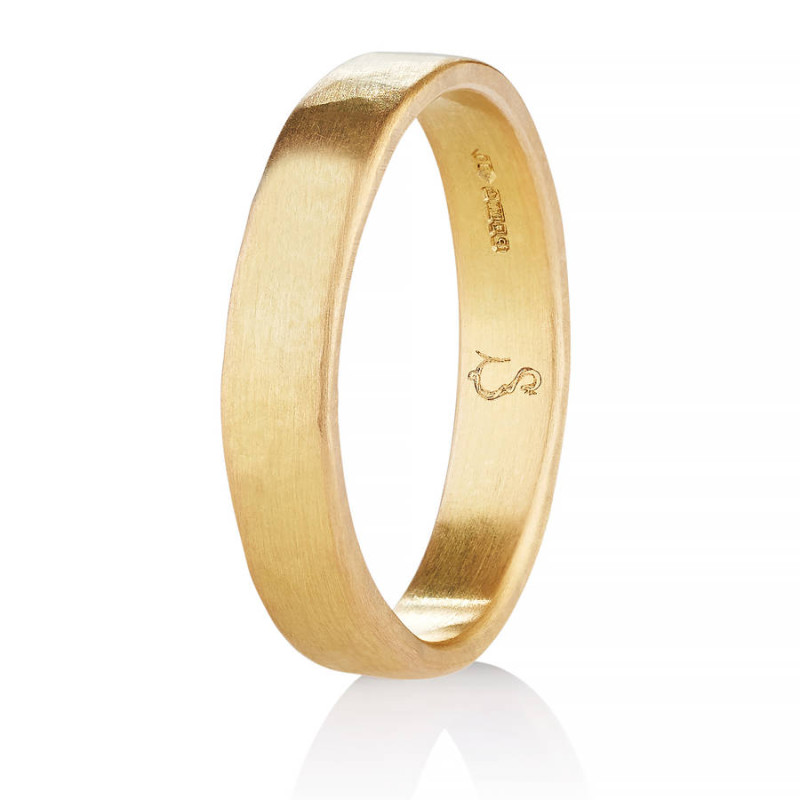 Loki Men's Fairtrade 18ct Gold Wedding Ring Loki men's Fairtrade 18ct gold wedding ring product view