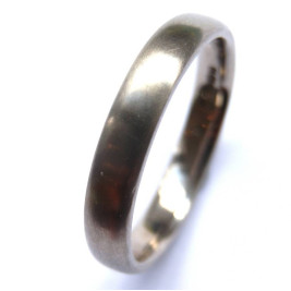 Mens 18ct White Gold Wedding Ring