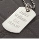 Personalised Sterling Silver Karma Dog Tag Necklace