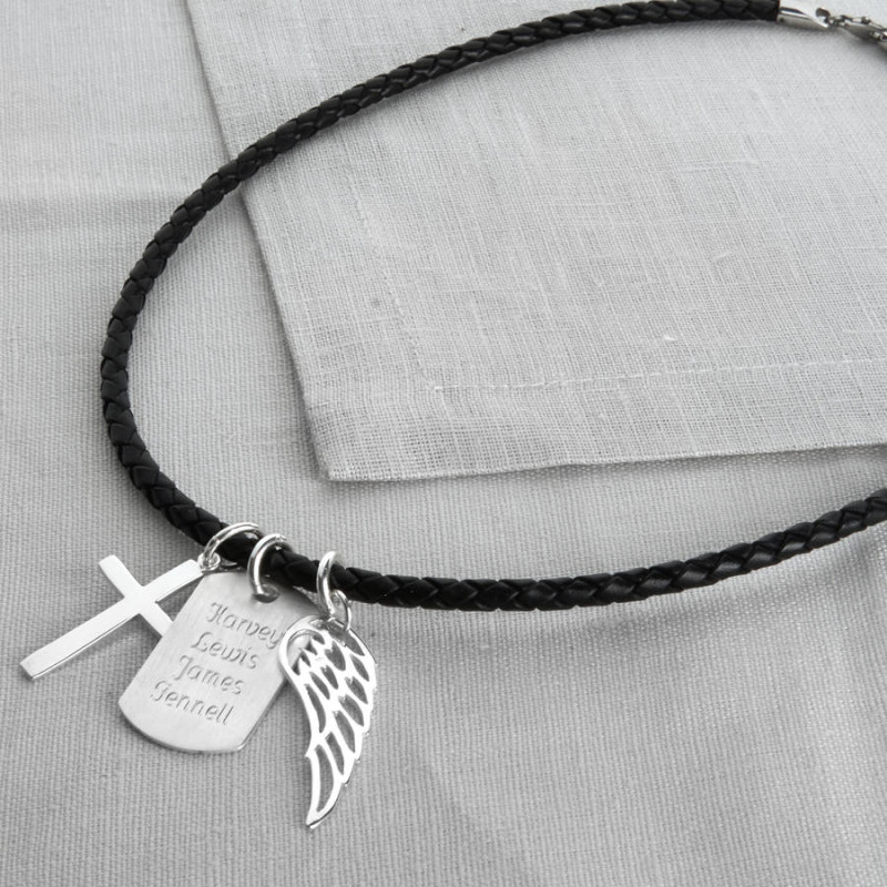 Personalised Sterling Silver Karma Dog Tag Necklace Personalised Sterling Silver Karma dog tag necklace
