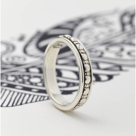 Mens Sterling Silver Spinning Ring