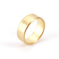 Men's wide brushed pillow wedding ring view