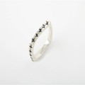 Men's Square Ring with Black Diamonds Men's square ring with black diamonds