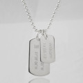 Men's Birth Day Celebration Dog Tags Necklace