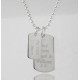 Mens Birth Day Celebration Dog Tags Necklace