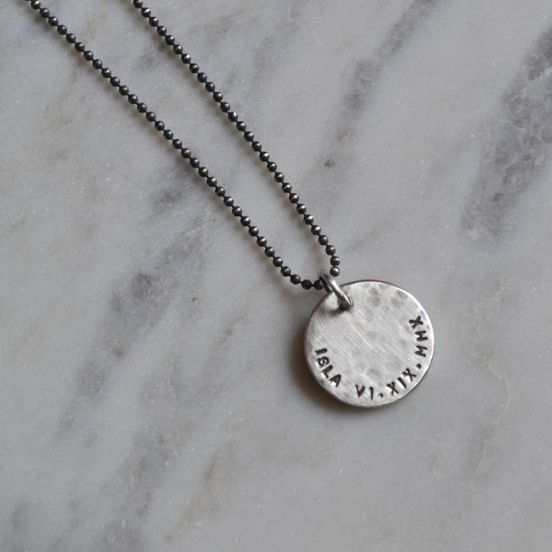 Men's Personalised Silver Pendant Men's personalised silver pendant product image