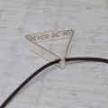 Men's Secret Message Silver Triangle Necklace Men's secret message silver triangle necklace