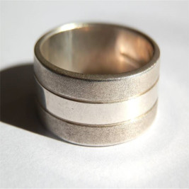 Mens Silver Band Ring