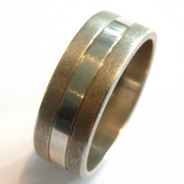 Mens Silver Band Ring