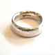 Mens Silver Hammered Ring