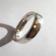 Mens Silver Hammered Ring