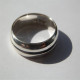 Mens Silver Oxidized Band Ring