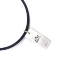 Men's Strike Silver Pendant Men's Strike pendant on a rubber length