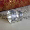 Men's Victorian Style Engraved Ring Men's Victorian style ring with engraved outer panels