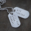 Mini Silver Identity Dog Tags Mini Silver Identity Dog Tags product image