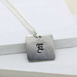 Personalised Old English Style Font Necklace