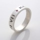 Silver Personalised Ring For Couple
