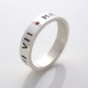 Silver Personalised Ring For Couple