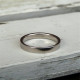 18ct White Gold Flat Wedding Band