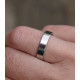 18ct White Gold Flat Wedding Band