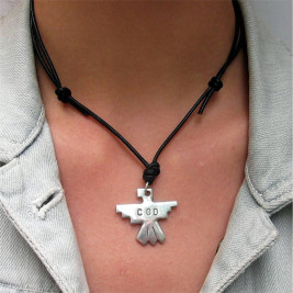 Personalised Silver Thunderbird Necklace