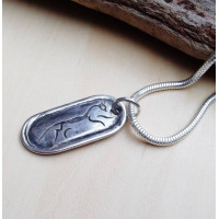 Uffington Horse Silver Pendant