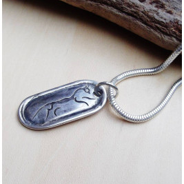 Uffington Horse Silver Pendant