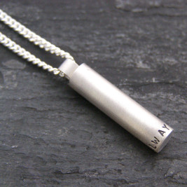 Personalised Bullet-like Pendant