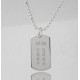 Personalised Coordinates Dog Tag Necklace