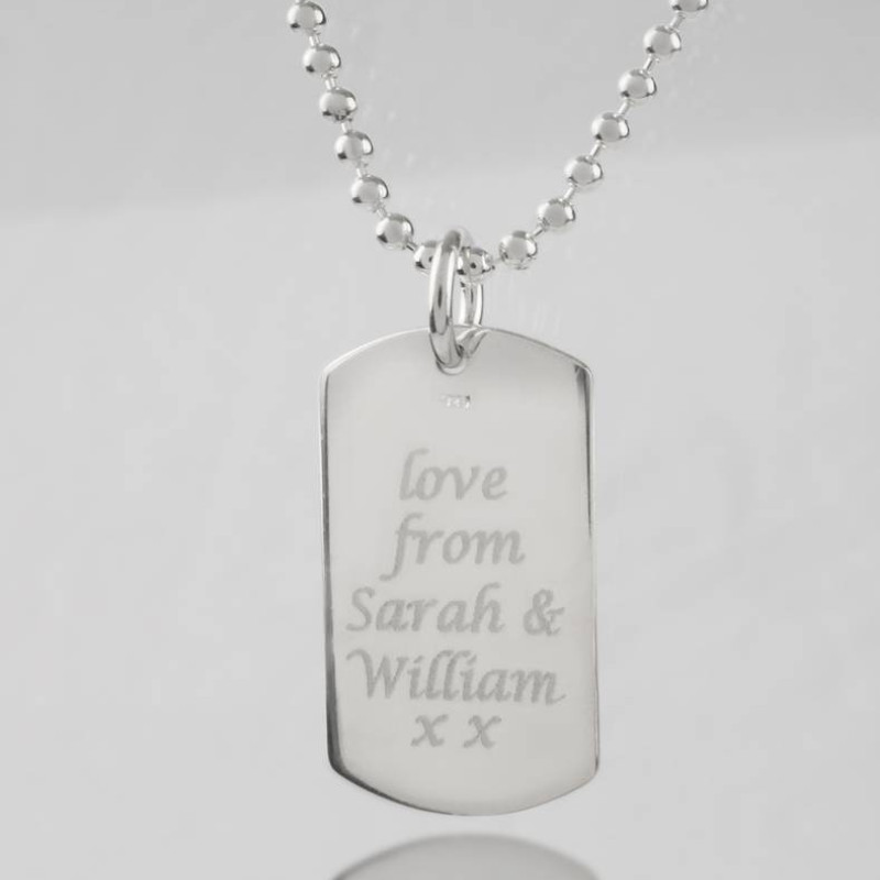 Personalised Coordinates Dog Tag Necklace Personalised coordinates dog tag necklace product image