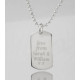 Personalised Coordinates Dog Tag Necklace