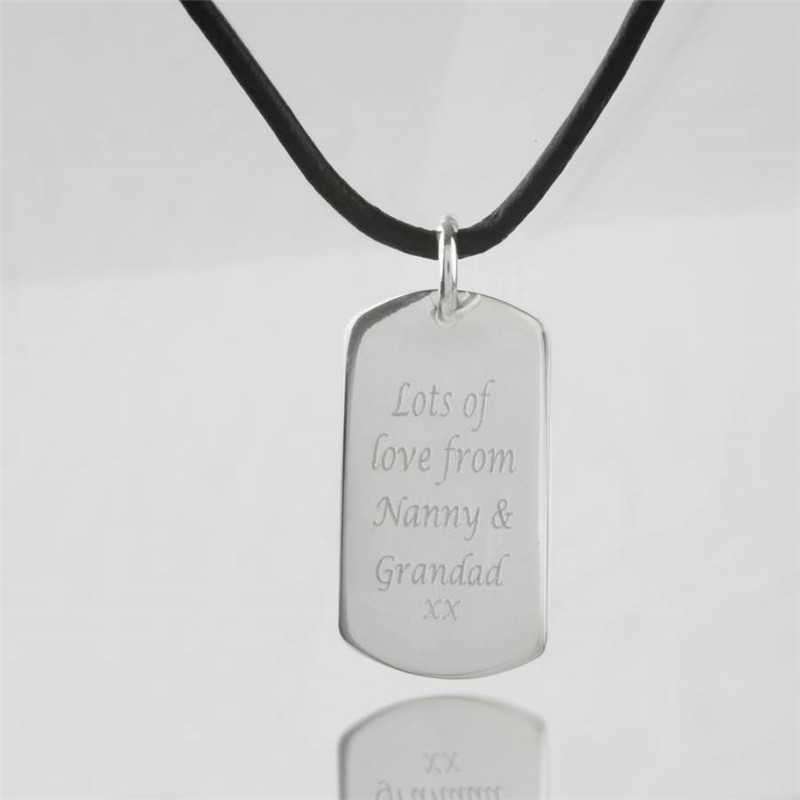 Personalised Coordinates Dog Tag Necklace Personalised coordinates dog tag necklace product image