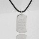 Personalised Coordinates Dog Tag Necklace