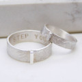Personalised Contemporary His and Hers Rings Personalised contemporary his and hers rings product view