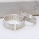 Personalised Contemporary His And Hers Rings
