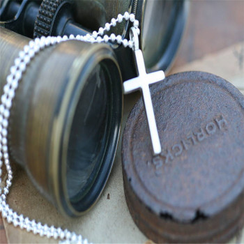 Personalised Love And Protect Cross Mens Chain