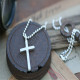 Personalised Love And Protect Cross Mens Chain