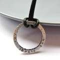 Personalised Daddy Necklace Personalised Daddy Necklace circular pendant