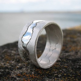 Personalised Double Coastline Ring