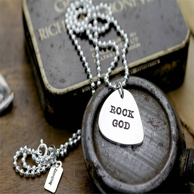 Personalised Men's Plectrum Chain Personalised men's plectrum chain