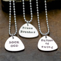 Personalised Men's Plectrum Chain Personalised men's plectrum chain product image