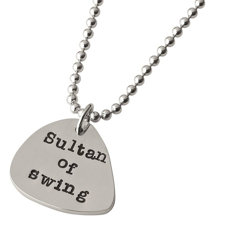 Personalised Men's Plectrum Chain Personalised men's plectrum chain product image