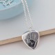 Mens Personalised Hand Or Footprint Necklace