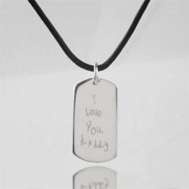 Personalised Message Dog Tag Necklace