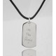 Personalised Message Dog Tag Necklace