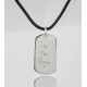 Personalised Message Dog Tag Necklace