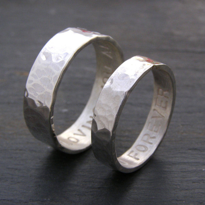 Personalised His and Hers Rings Personalised his and hers rings