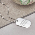 Personalised Location Coordinates Dogtag Necklace Personalised location coordinates dogtag necklace